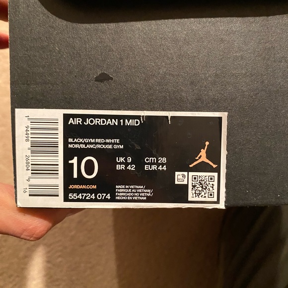 SOLD - NEW Nike Air Jordan 1 Mid Banned - Size 10 US - Picture 9 of 9